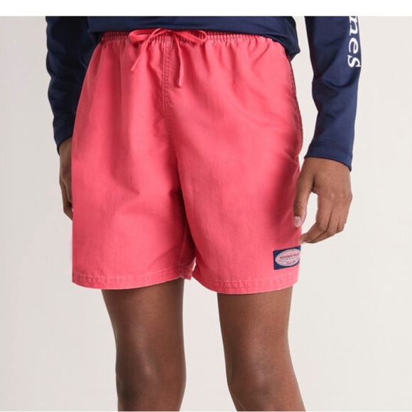 Vineyard Vines - preppy Swim Trunks - Pink- M (12-14) NWT - Picture 1 of 7